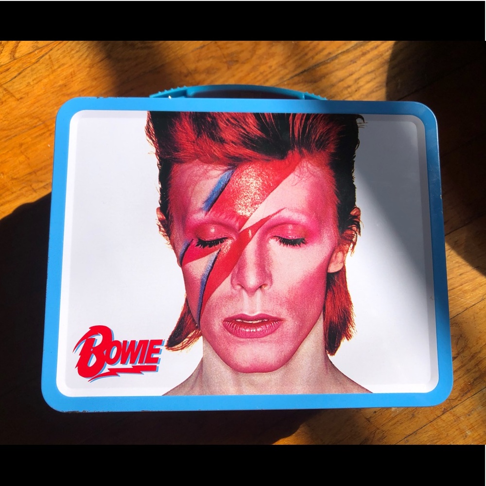 Metal David Bowie lunchbox
